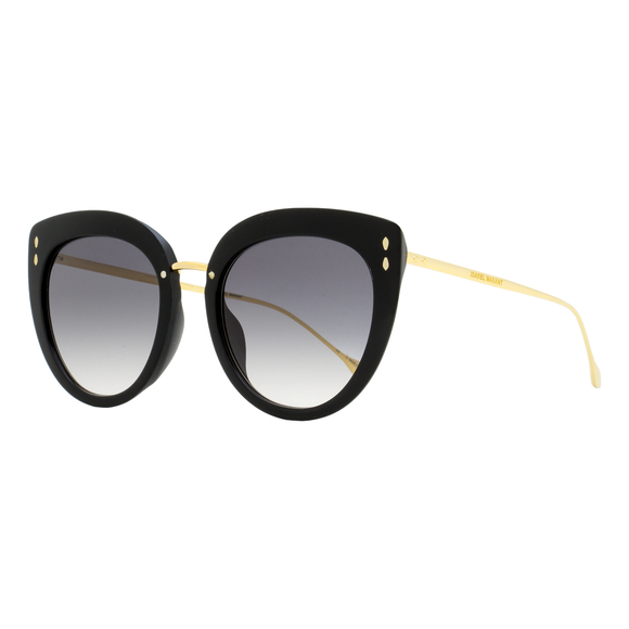 Isabel Marant Cat Eye Sunglasses IM0084GS 2M29O Black/Gold 55mm - Picture 1 of 2